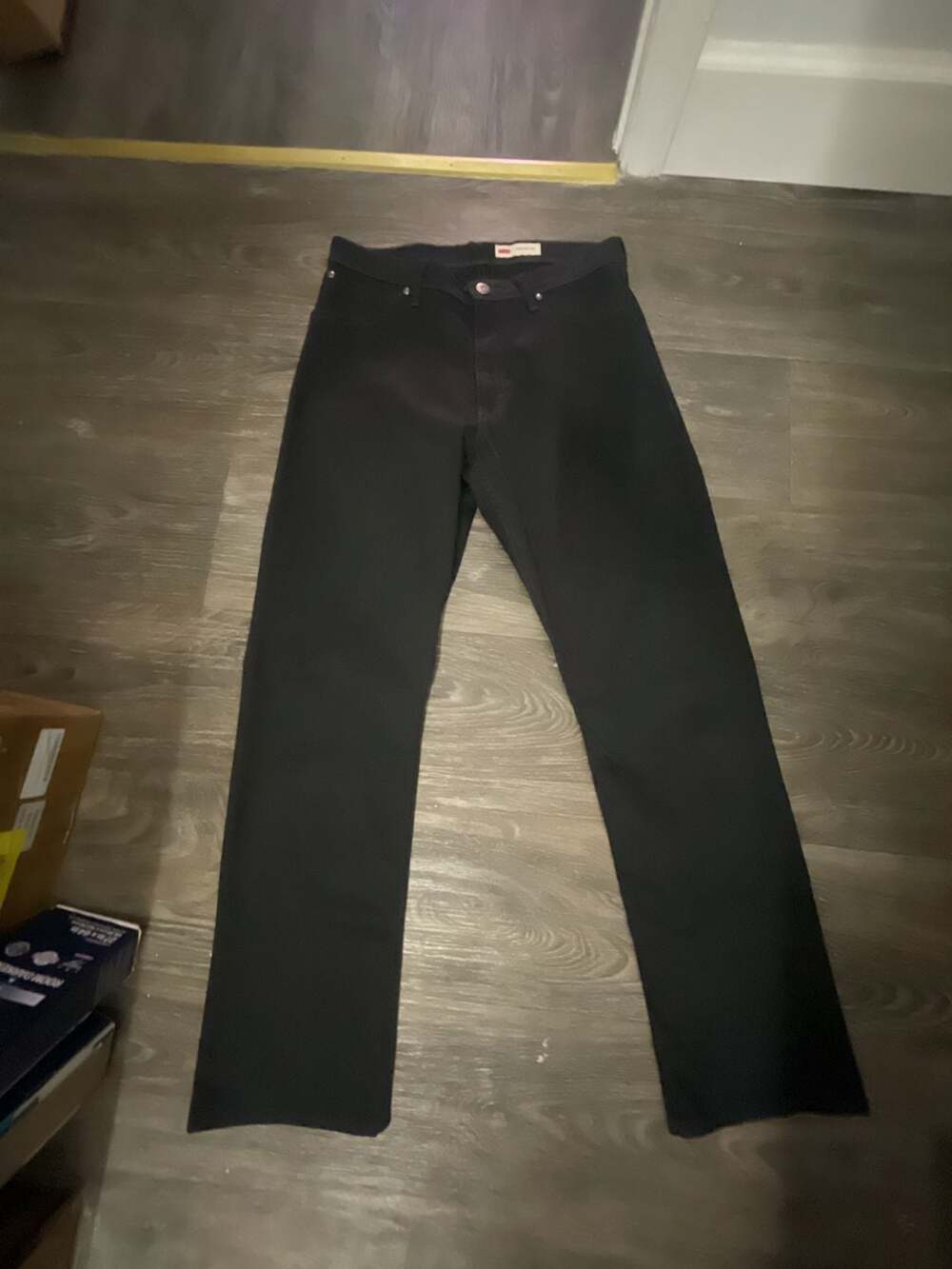Wrangler Straight Fit Black Jeans